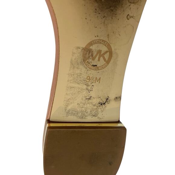 Michael Michael Kors Willa Bow Slide Sandals 9.5M Flat Leather Pink Open Toe - Picture 9 of 10